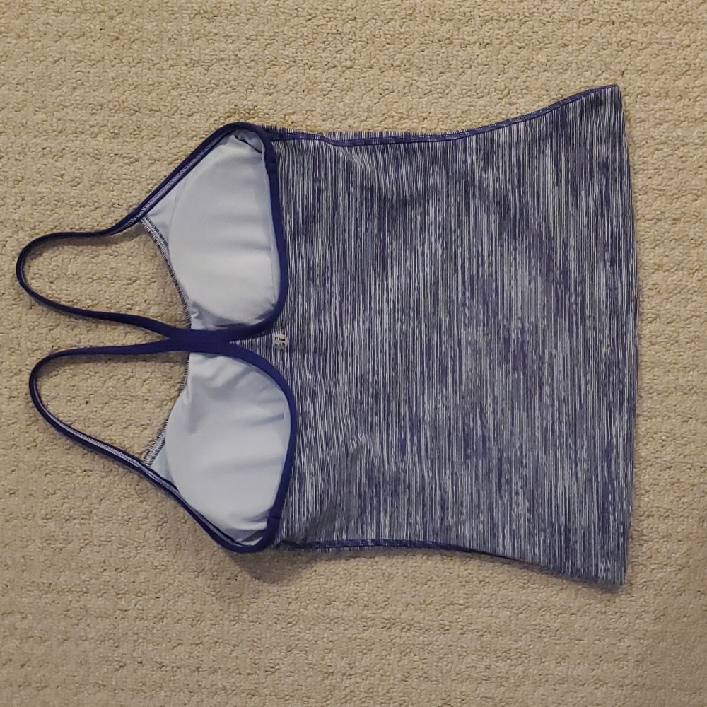 Lululemon Power Y Tank Top Striped Size 6